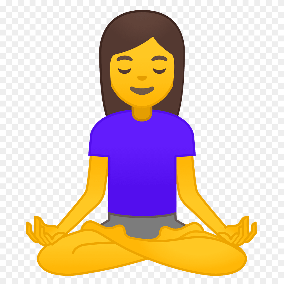 Woman In Lotus Position Emoji Clipart, Fitness, Person, Sport, Working Out Free Transparent Png