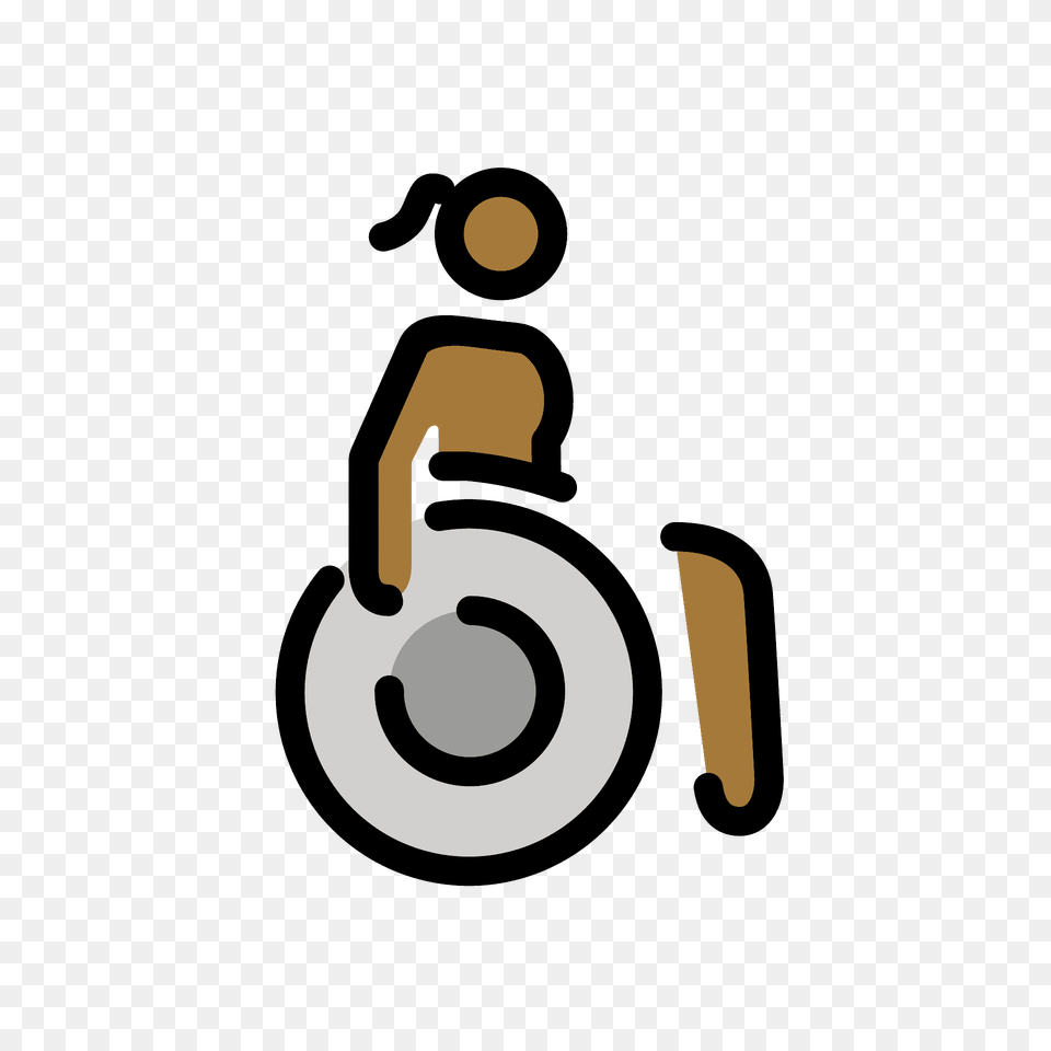 Woman In Manual Wheelchair Emoji Clipart, Chair, Furniture Free Png Download