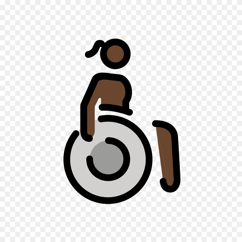 Woman In Manual Wheelchair Emoji Clipart, Chair, Furniture Free Transparent Png