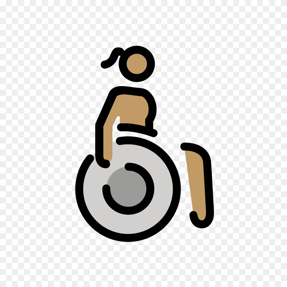 Woman In Manual Wheelchair Emoji Clipart, Chair, Furniture Free Png Download