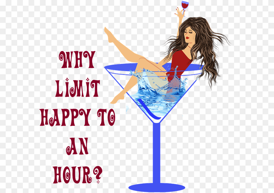 Woman In Martini Glass Classic Cocktail, Adult, Female, Person, Alcohol Png Image
