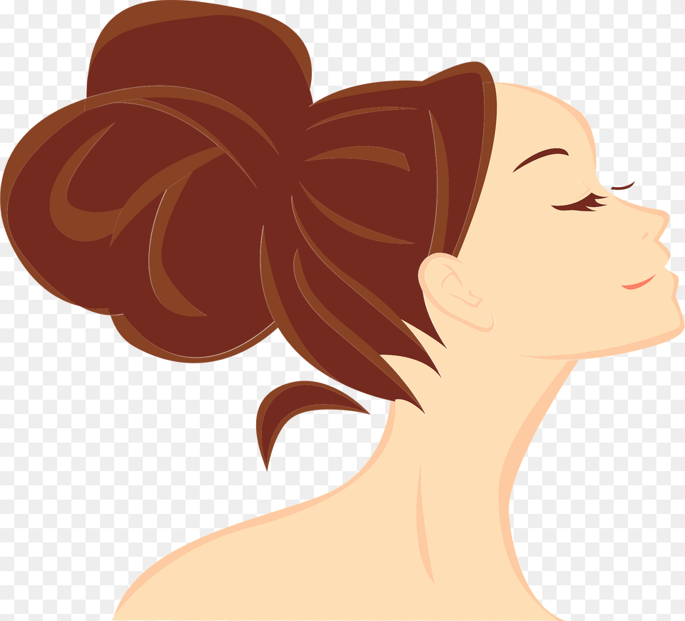 Woman In Profile Clipart, Neck, Body Part, Face, Person Png Image