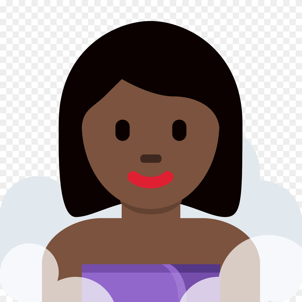 Woman In Steamy Room Emoji Clipart, Head, Person, Face, Photography Free Transparent Png