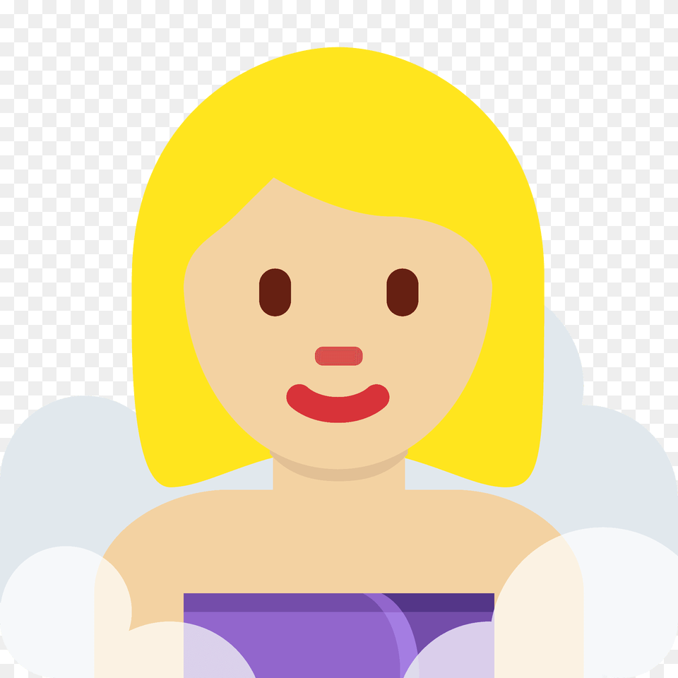 Woman In Steamy Room Emoji Clipart, Cap, Clothing, Hat, Swimwear Free Transparent Png