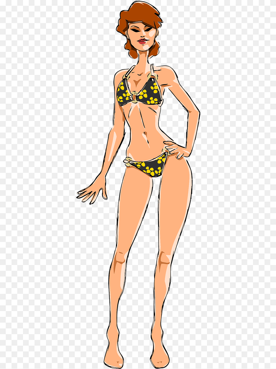 Woman In Swimsuit Clipart, Adult, Bikini, Clothing, Female Png Image