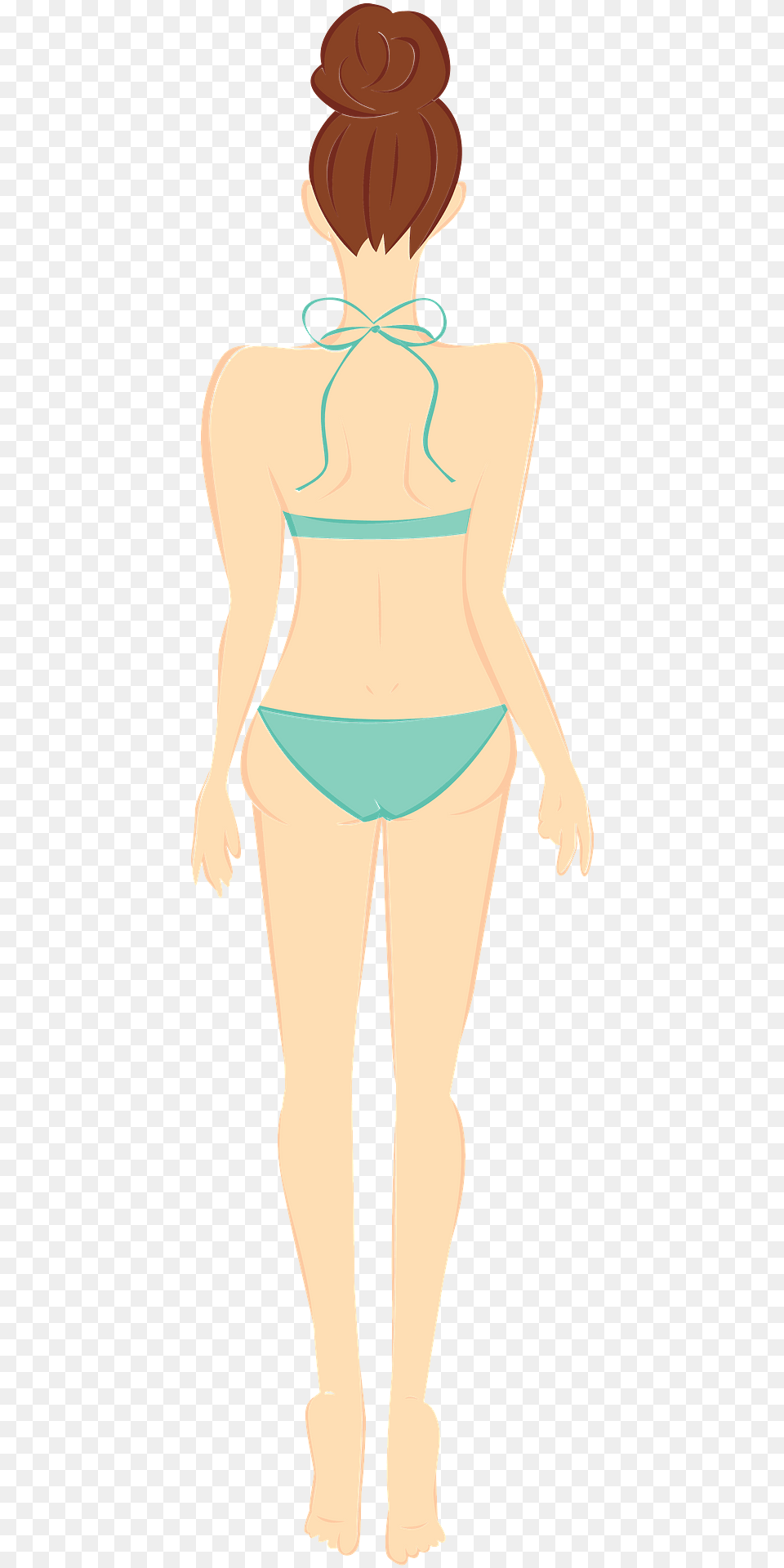 Woman In Swimwear Clipart, Clothing, Adult, Back, Bikini Free Png