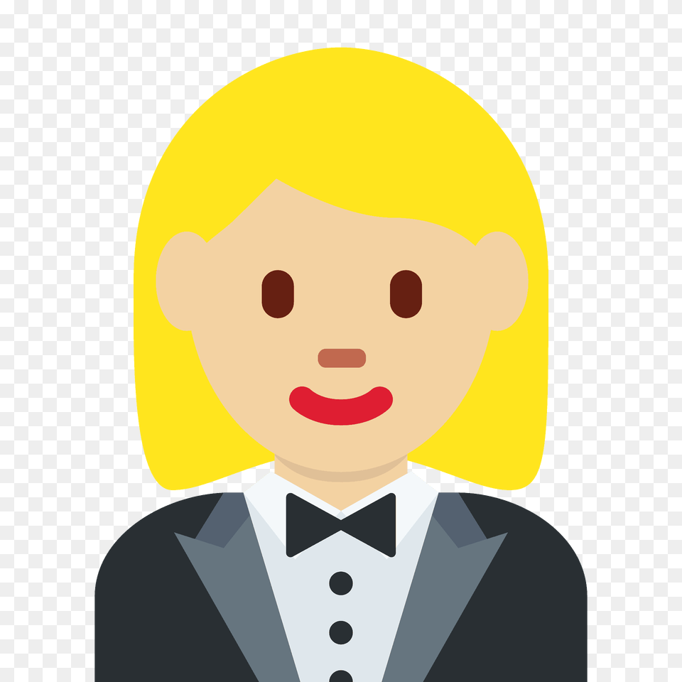 Woman In Tuxedo Emoji Clipart, Clothing, Formal Wear, Suit, Person Png Image