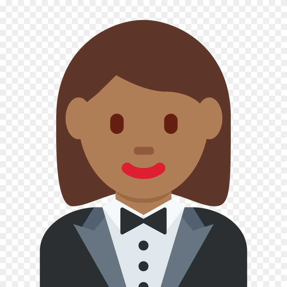 Woman In Tuxedo Emoji Clipart, Accessories, Person, Portrait, Suit Free Png