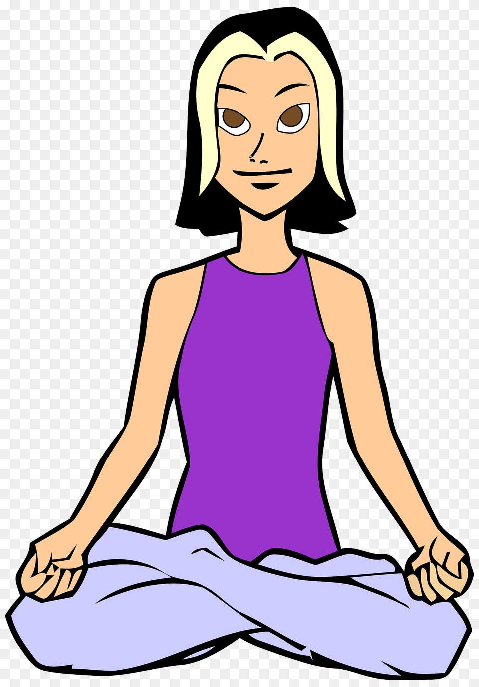 Woman In Yoga Position Clipart, Person, Face, Head, Fitness Free Transparent Png