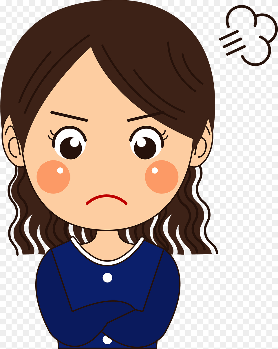 Woman Is Angry Clipart, Baby, Person, Face, Head Png