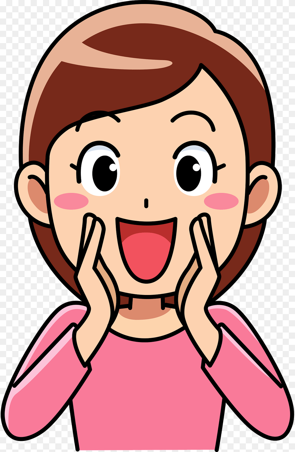 Woman Is Cheering Clipart, Baby, Person, Body Part, Face Free Png