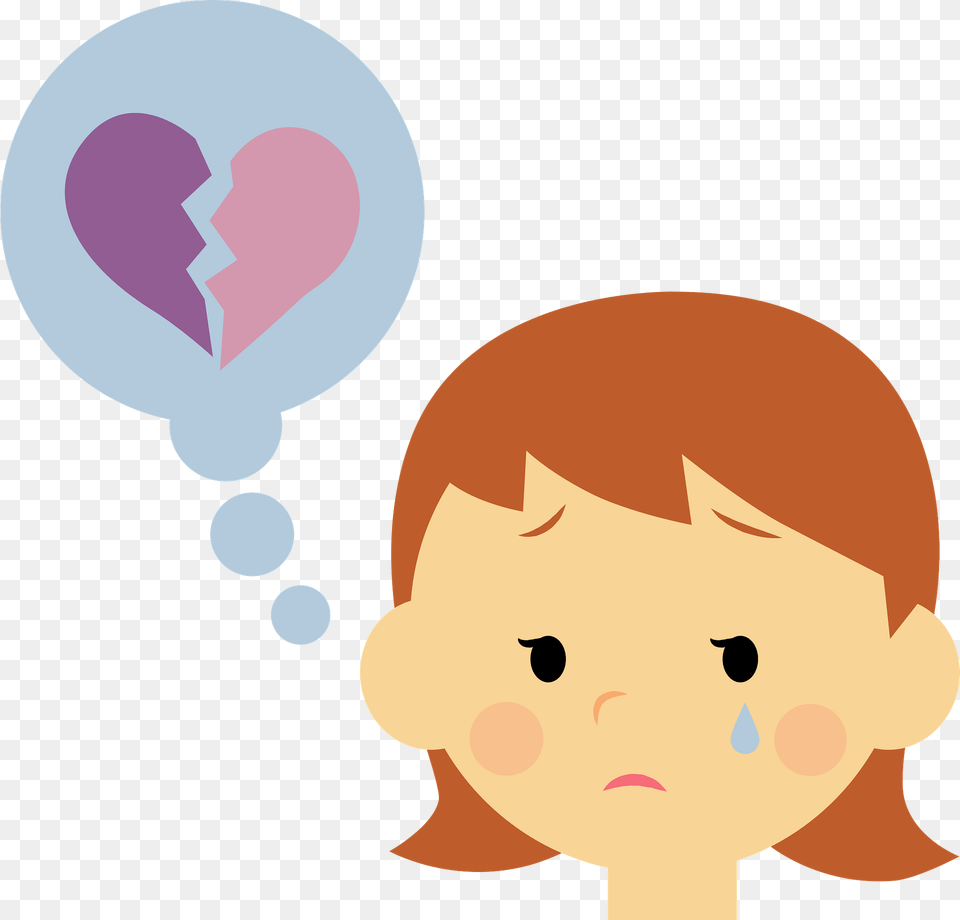 Woman Is Crying Because Of A Broken Heart Clipart, Balloon, Baby, Person, Face Free Png Download