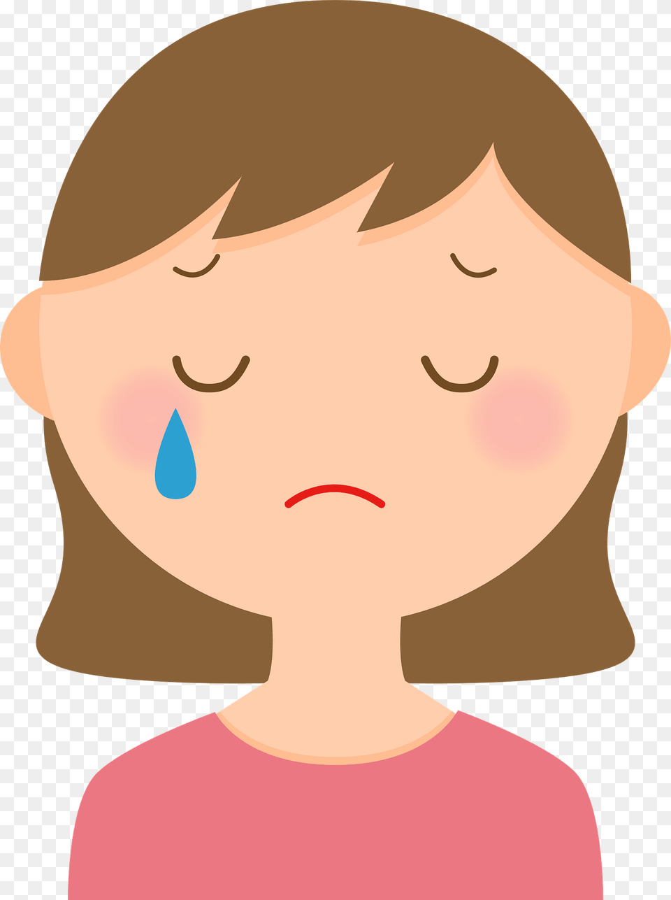 Woman Is Crying Tear Clipart, Person, Body Part, Face, Head Free Png