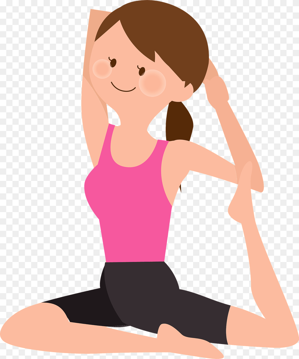 Woman Is Doing Yoga Clipart, Person, Face, Head, Stretch Free Png