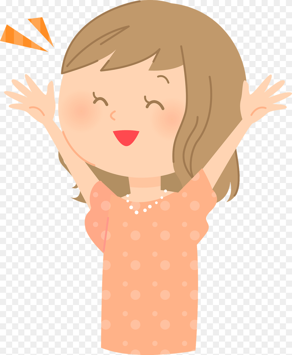 Woman Is Happy Clipart, Baby, Pattern, Person, Face Free Png