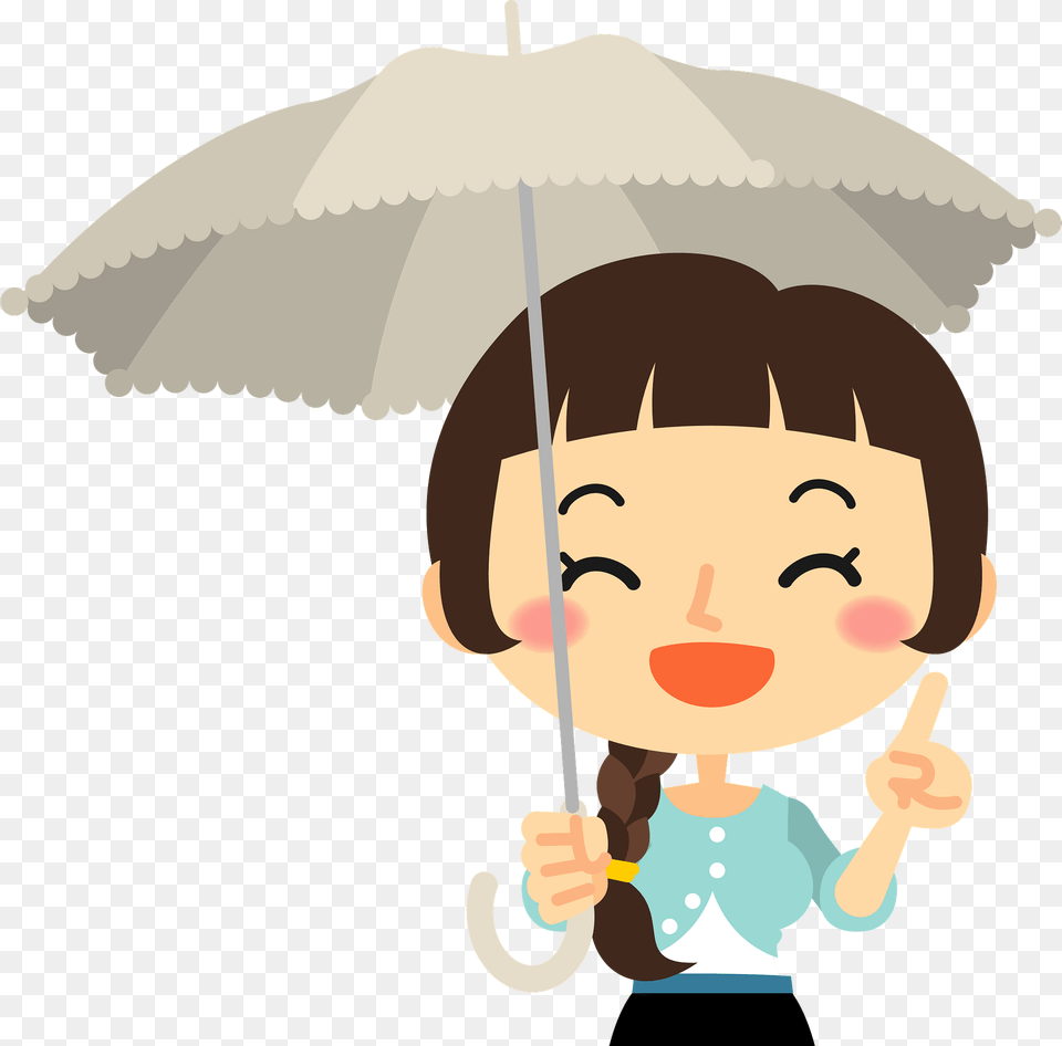 Woman Is Holding A Parasol Clipart, Canopy, Umbrella, Baby, Person Png Image