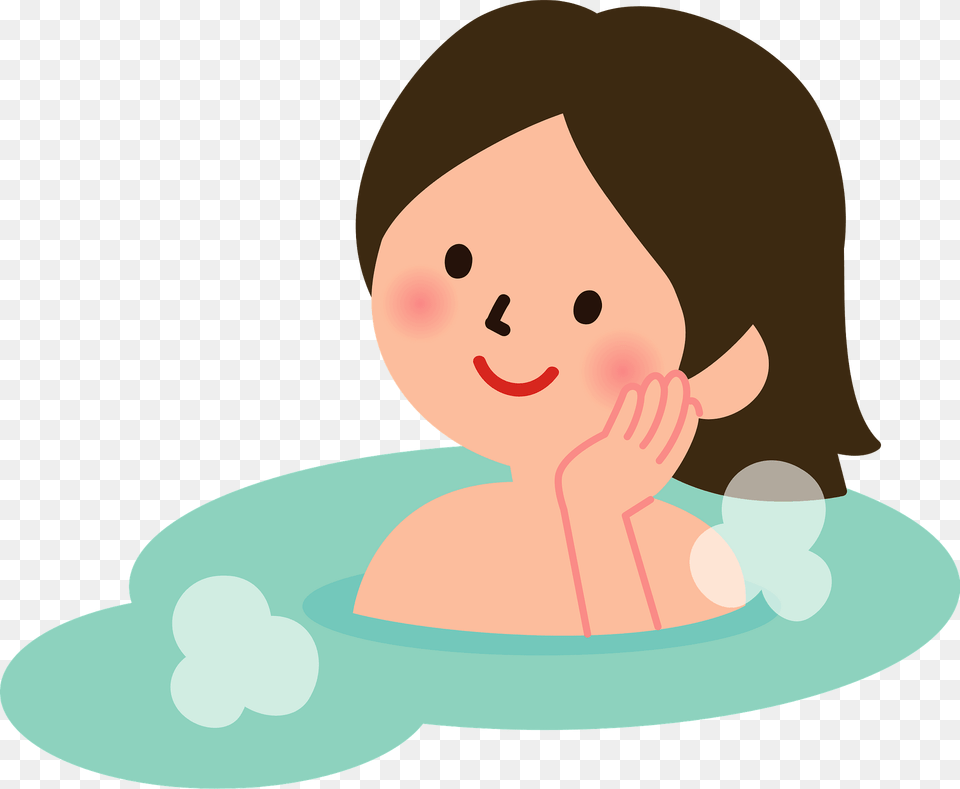 Woman Is In A Hot Spring Clipart, Sport, Swimming, Person, Water Free Transparent Png