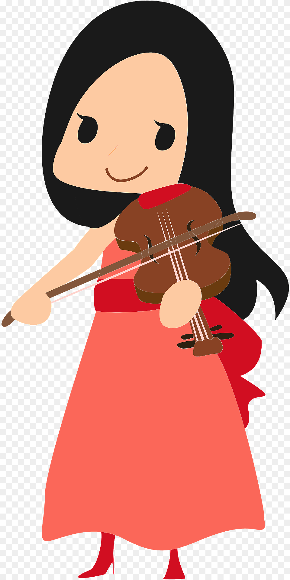 Woman Is Playing Violin Clipart, Person, Musical Instrument Png Image