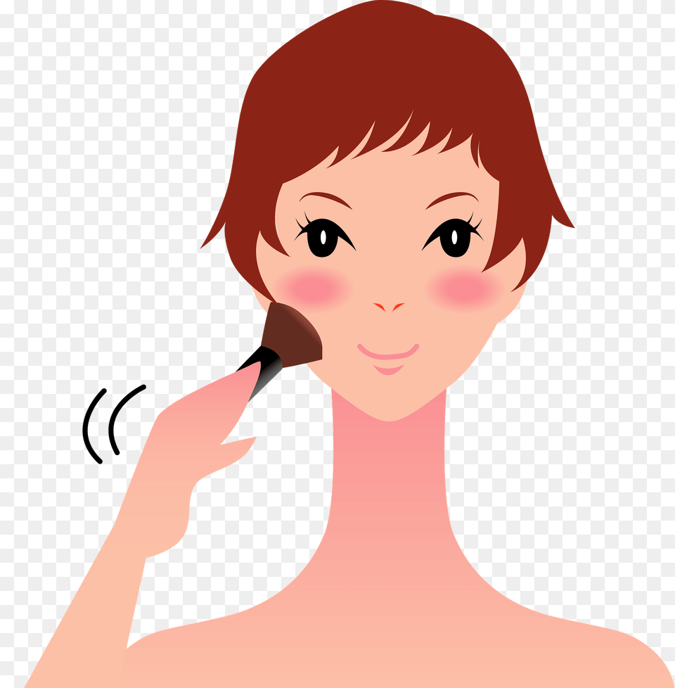 Woman Is Putting On Make Up Clipart, Adult, Person, Female, Head Free Png
