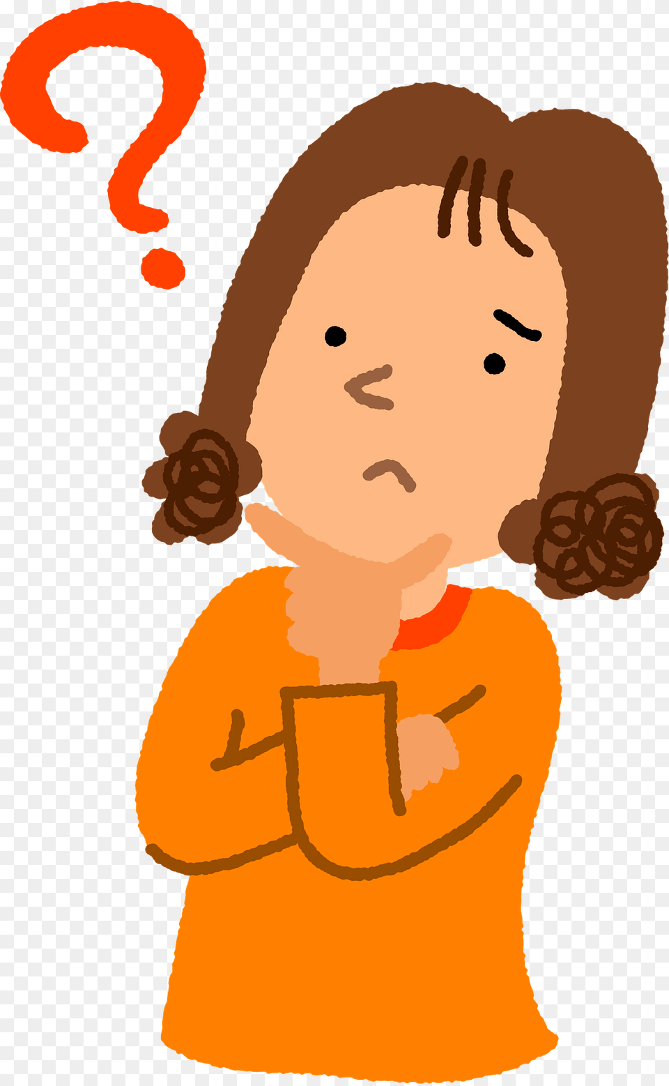 Woman Is Questioning Clipart, Baby, Face, Head, Person Free Png
