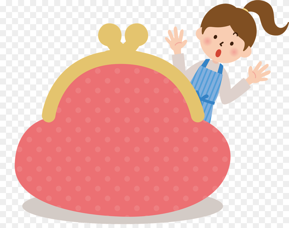 Woman Is Shocked To Find Coin Purse Clipart, Face, Head, Person, Baby Png