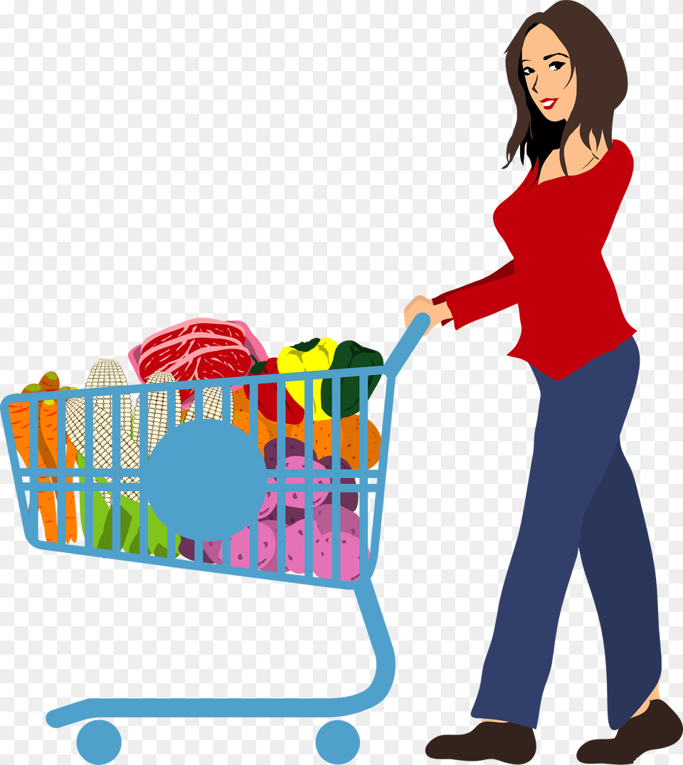 Woman Is Shopping Clipart, Adult, Person, Female, Furniture Png Image