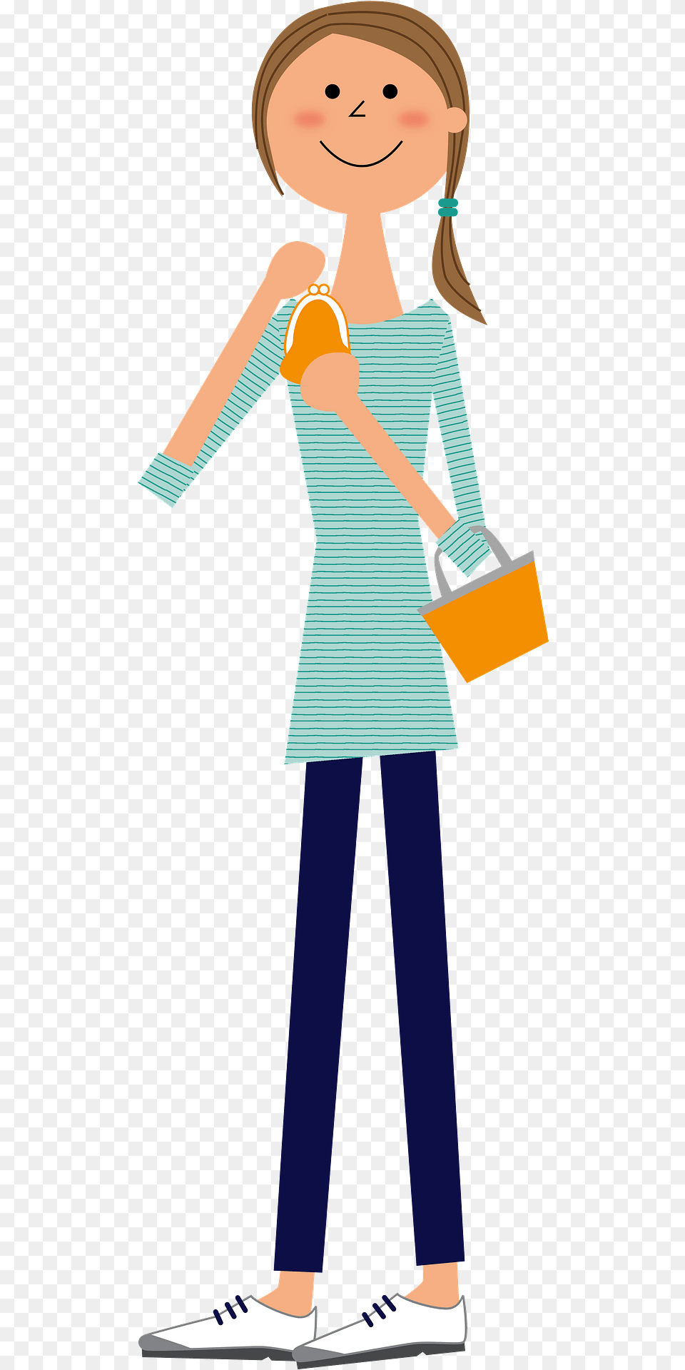 Woman Is Shopping Clipart, Child, Cleaning, Female, Girl Png