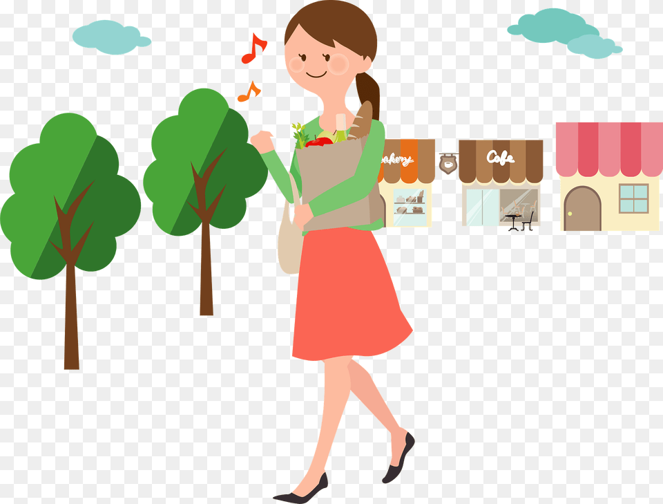 Woman Is Shopping Clipart, Person, Clothing, Footwear, Shoe Png Image