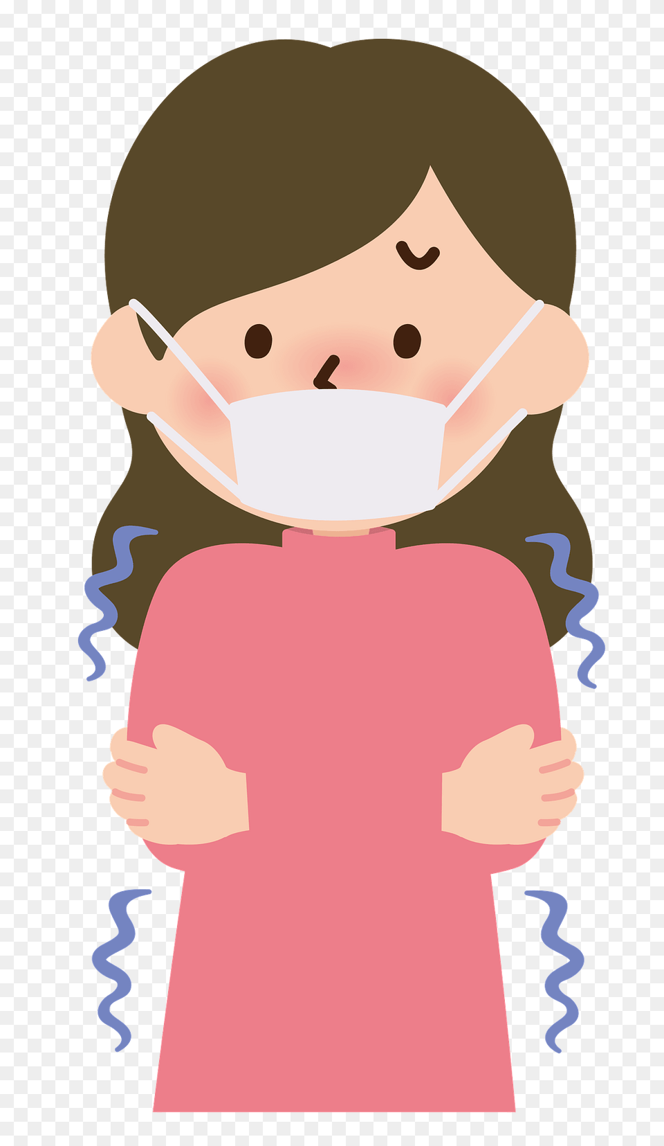 Woman Is Sick With Chills And Cold Clipart, Baby, Person Png Image