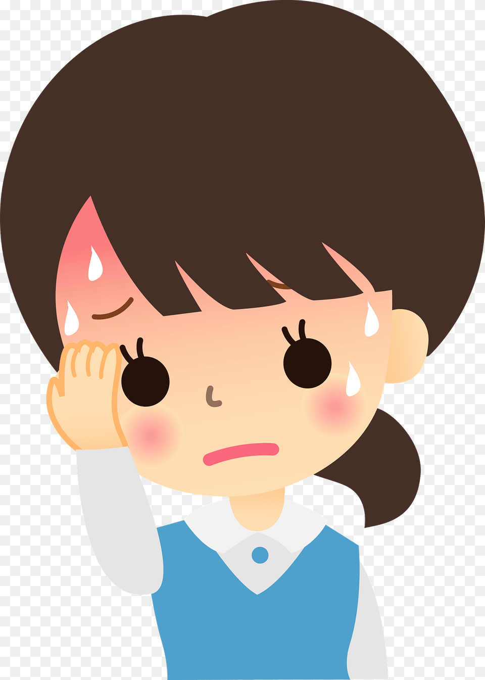 Woman Is Sick With Fever And Cold Clipart, Baby, Person Png Image