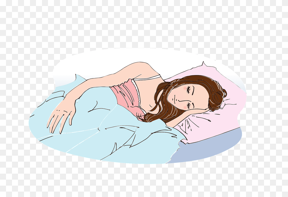 Woman Is Sleeping Clipart, Person, Face, Head, Cushion Free Transparent Png
