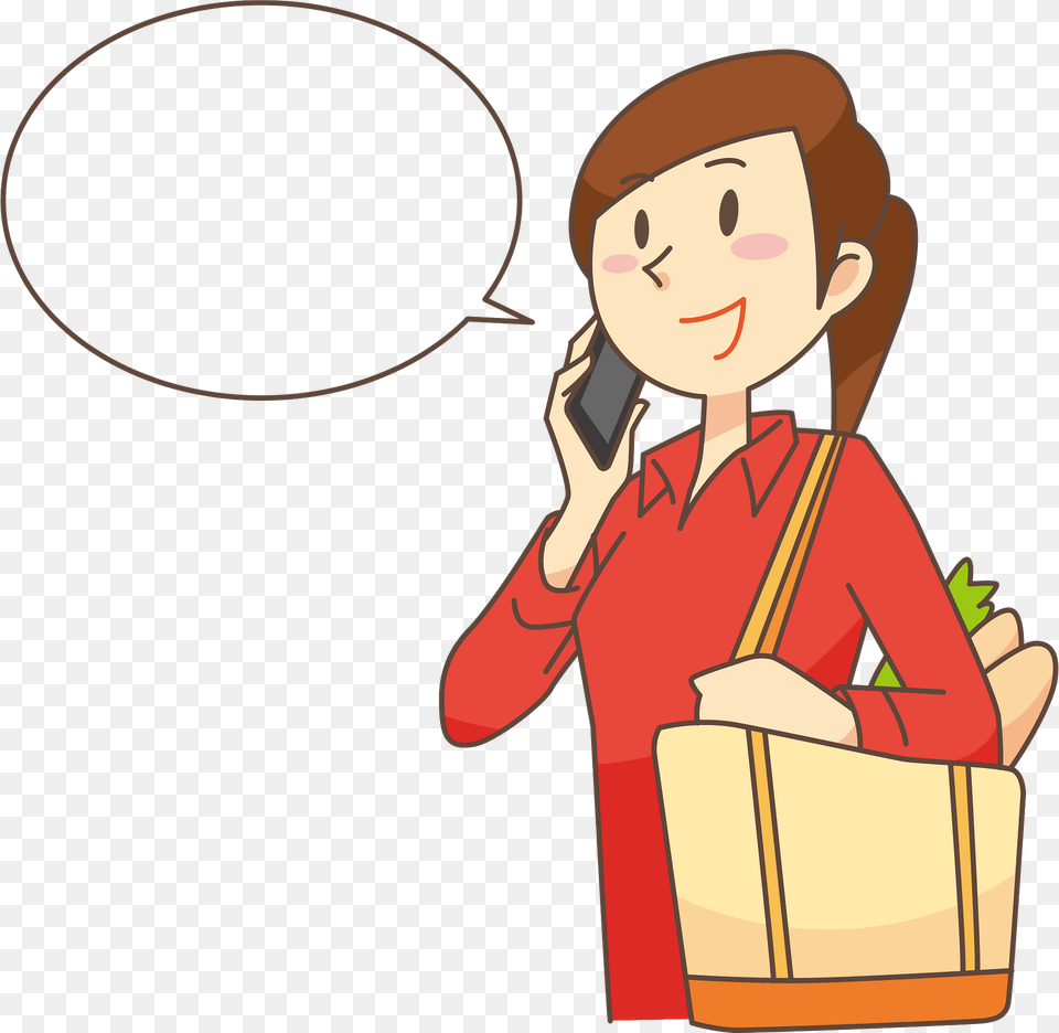 Woman Is Talking On Her Mobile Phone Clipart, Baby, Person, Face, Head Png