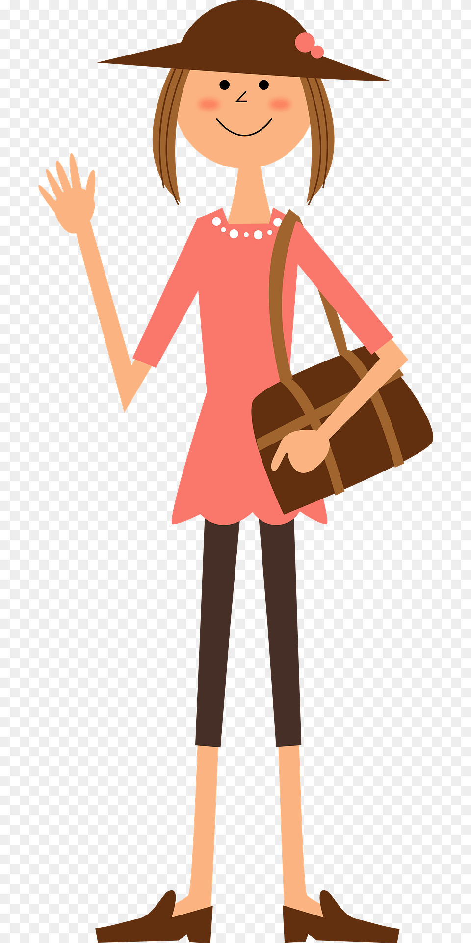 Woman Is Traveling Clipart, Accessories, Bag, Handbag, Person Png