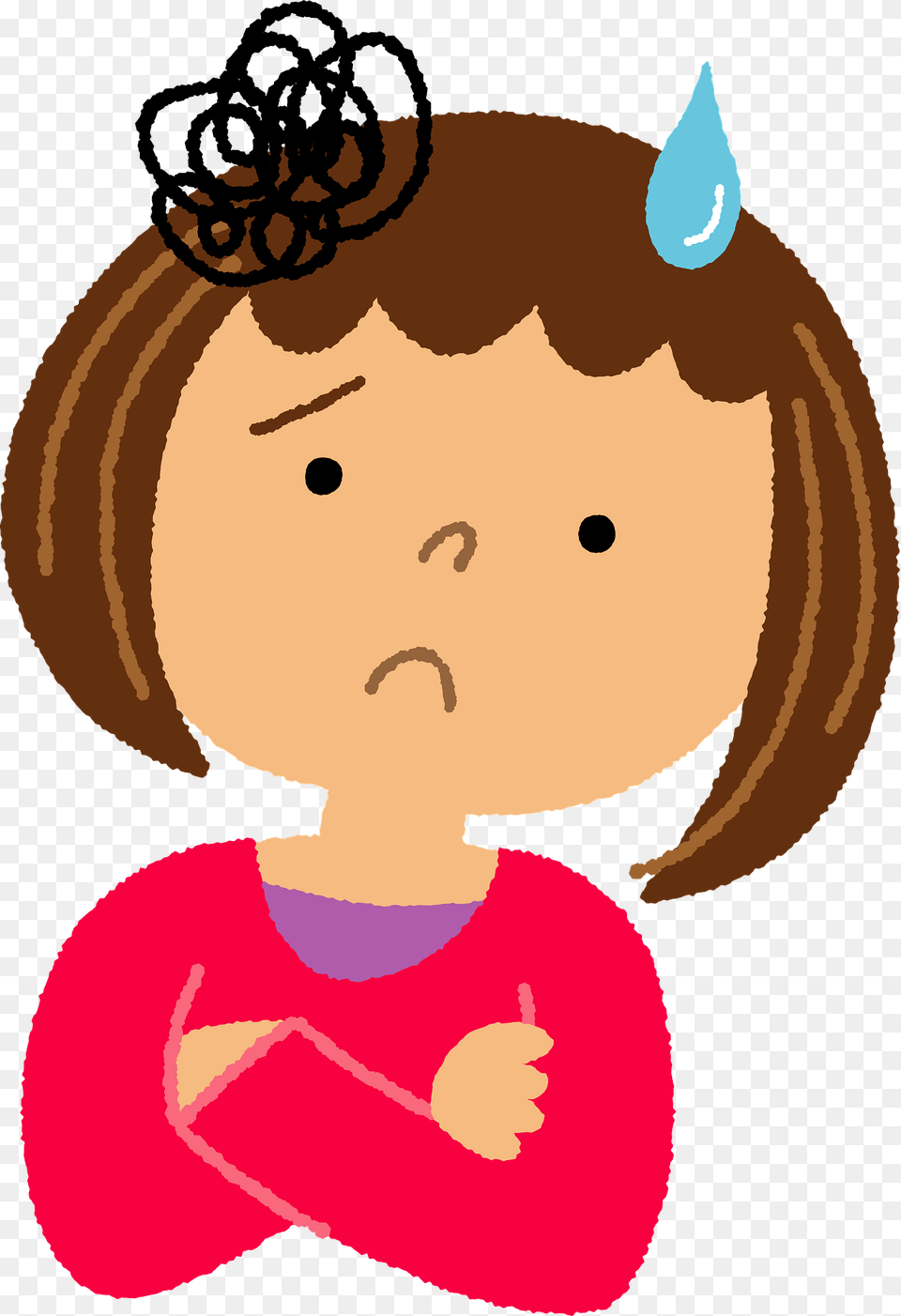 Woman Is Troubled Clipart, Baby, People, Person, Accessories Free Png Download