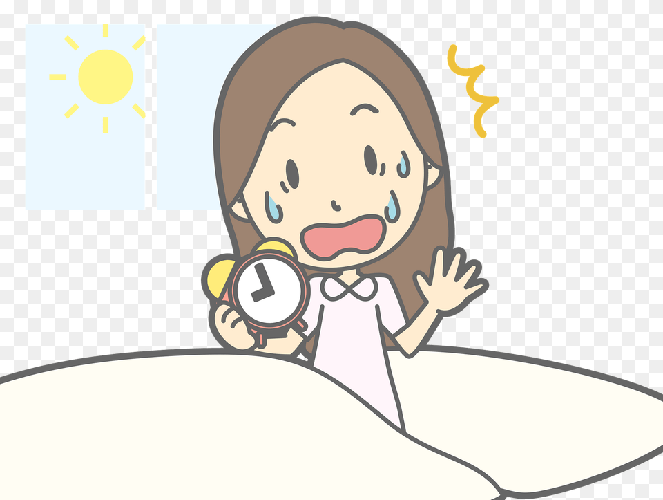 Woman Is Upset About Oversleeping Clipart, Face, Head, Person, Baby Free Transparent Png