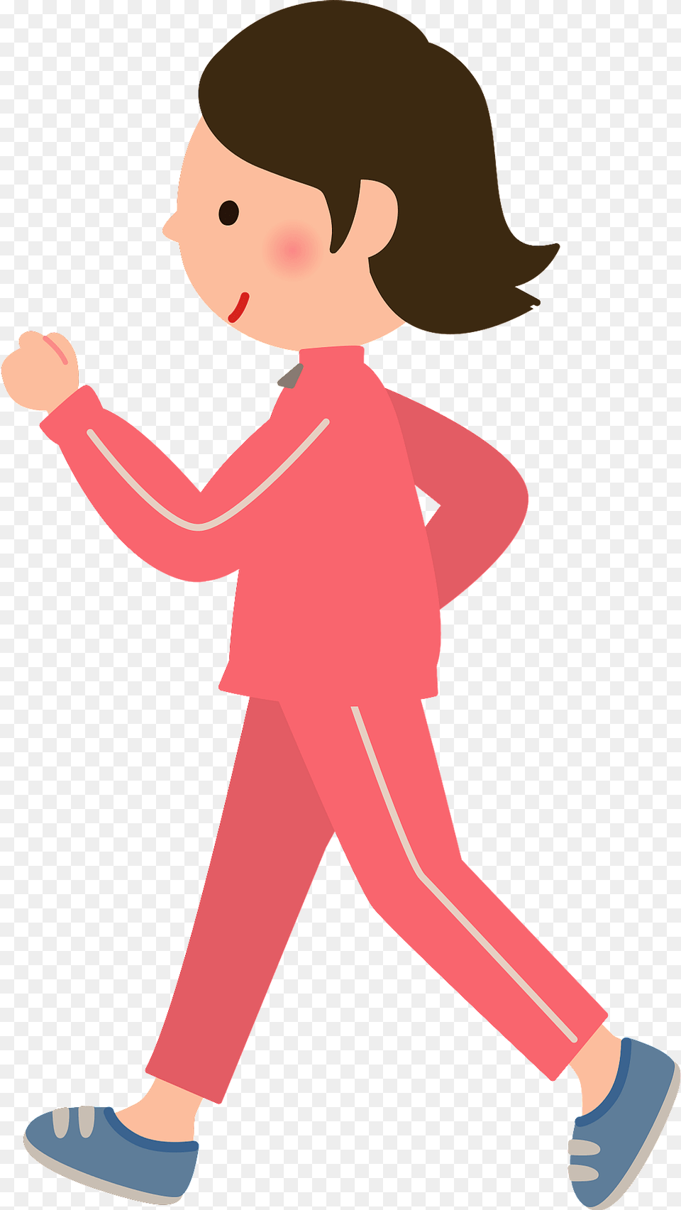 Woman Is Walking For Exercise Clipart, Person, Clothing, Long Sleeve, Sleeve Free Transparent Png