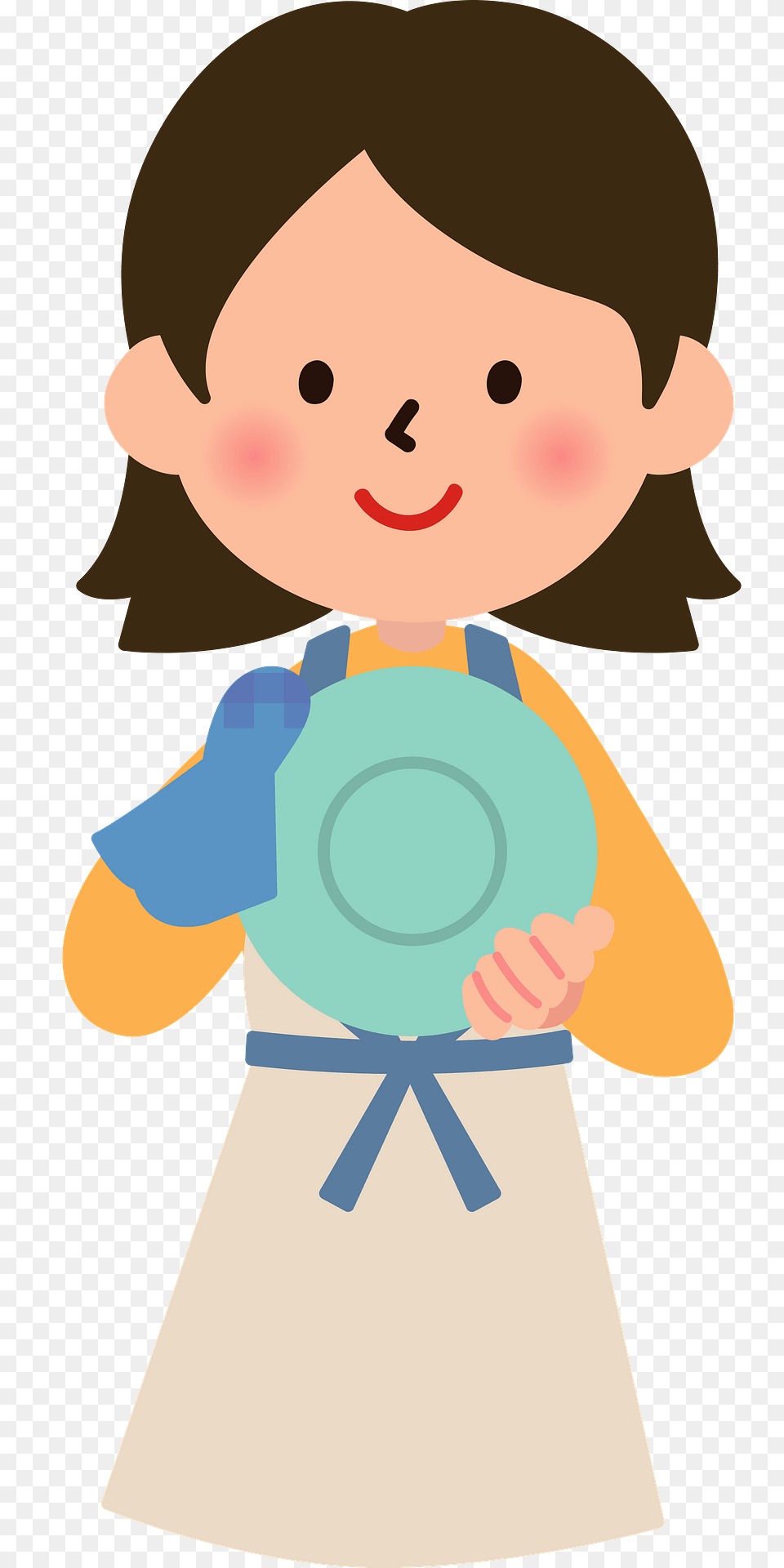 Woman Is Washing Dishes Clipart, Baby, Person, Photography, Face Free Png Download