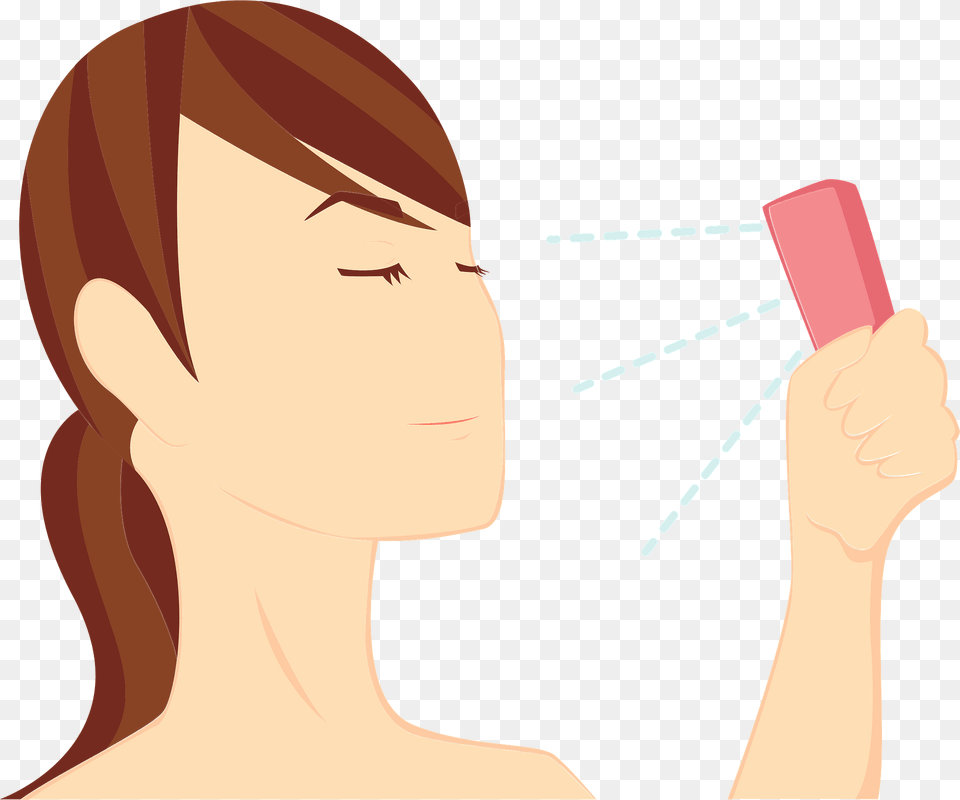 Woman Is Working On Her Beauty Clipart, Head, Body Part, Person, Face Png Image