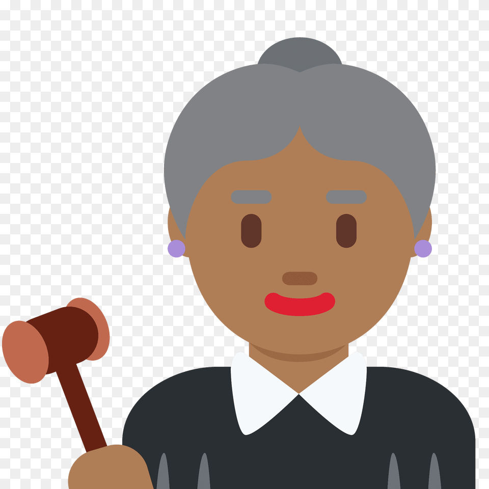 Woman Judge Emoji Clipart, Baby, Person, Face, Head Free Png