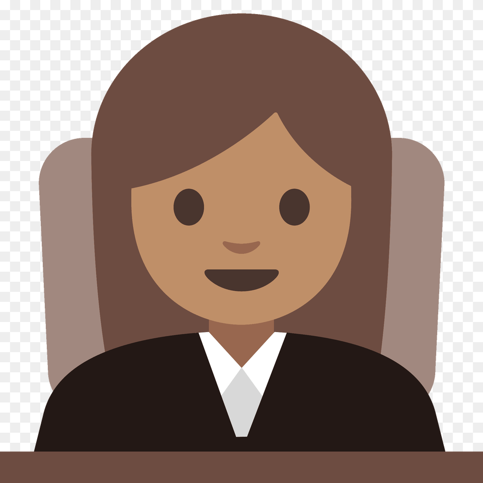Woman Judge Emoji Clipart, Person, Photography, Face, Head Free Png