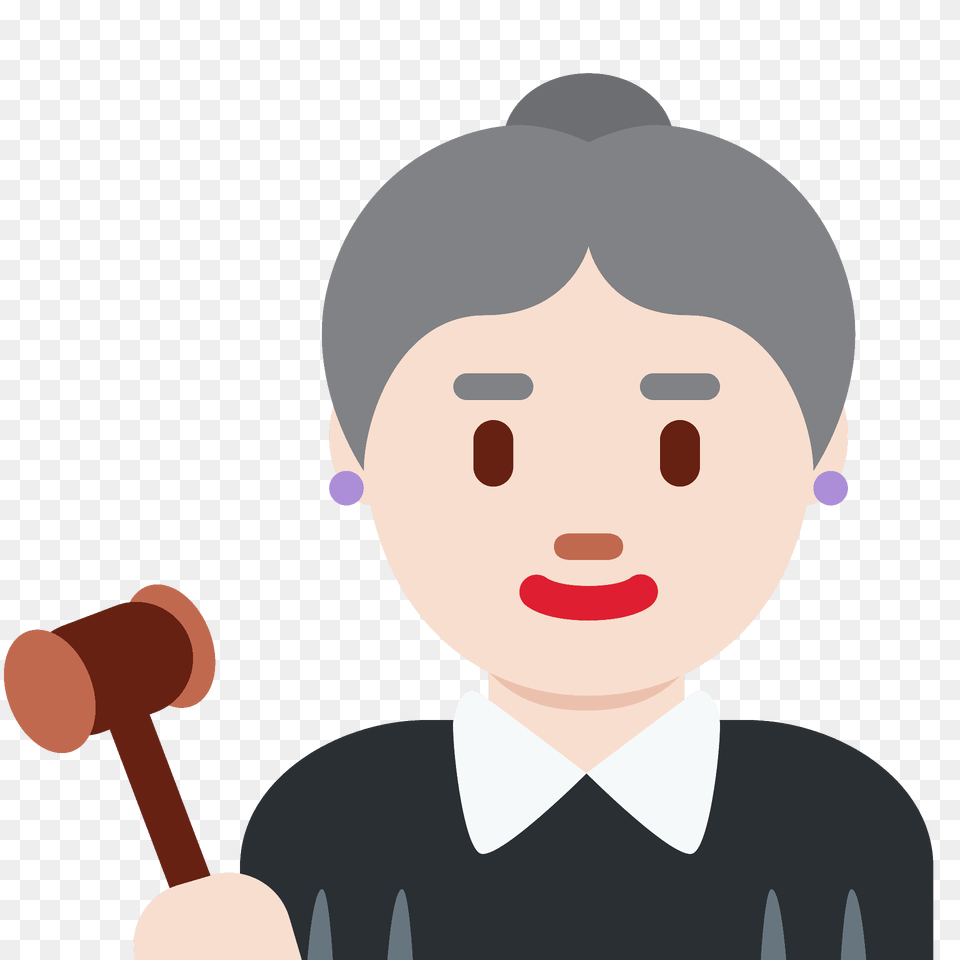 Woman Judge Emoji Clipart, Baby, Person, Face, Head Free Png Download