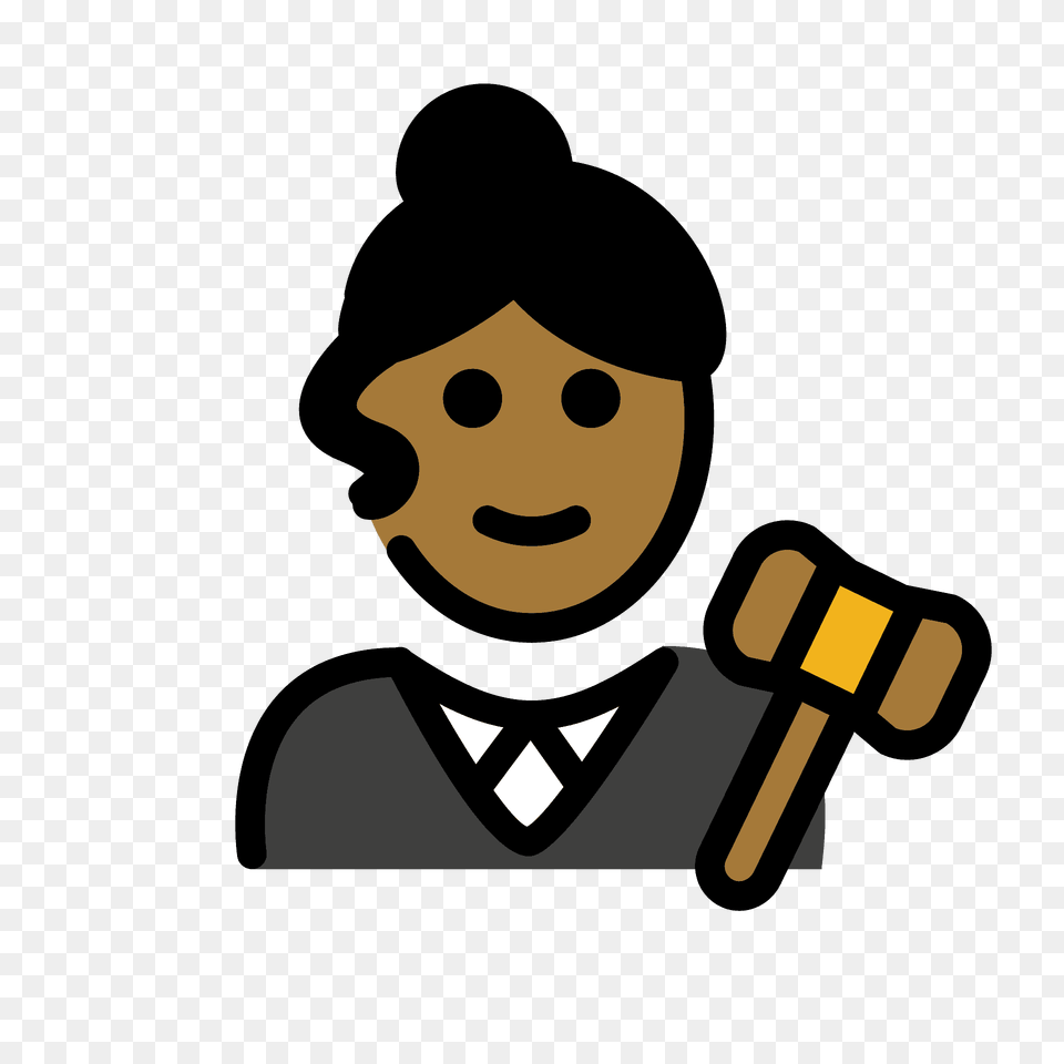 Woman Judge Emoji Clipart, Face, Head, Person, Device Free Png