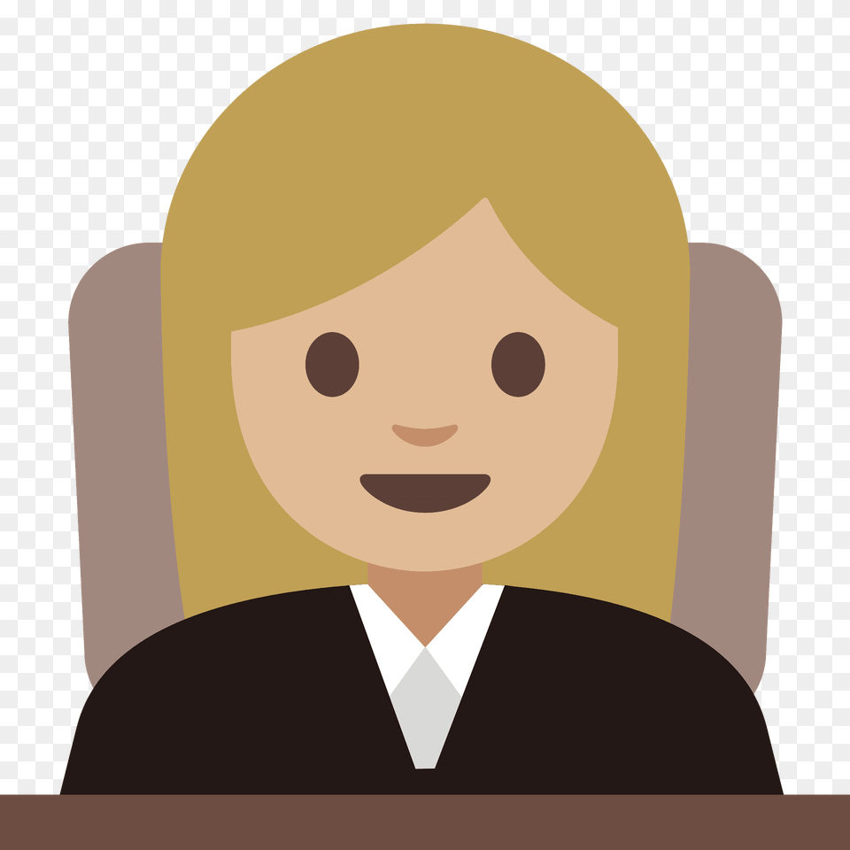 Woman Judge Emoji Clipart, Person, Face, Head, Photography Free Transparent Png