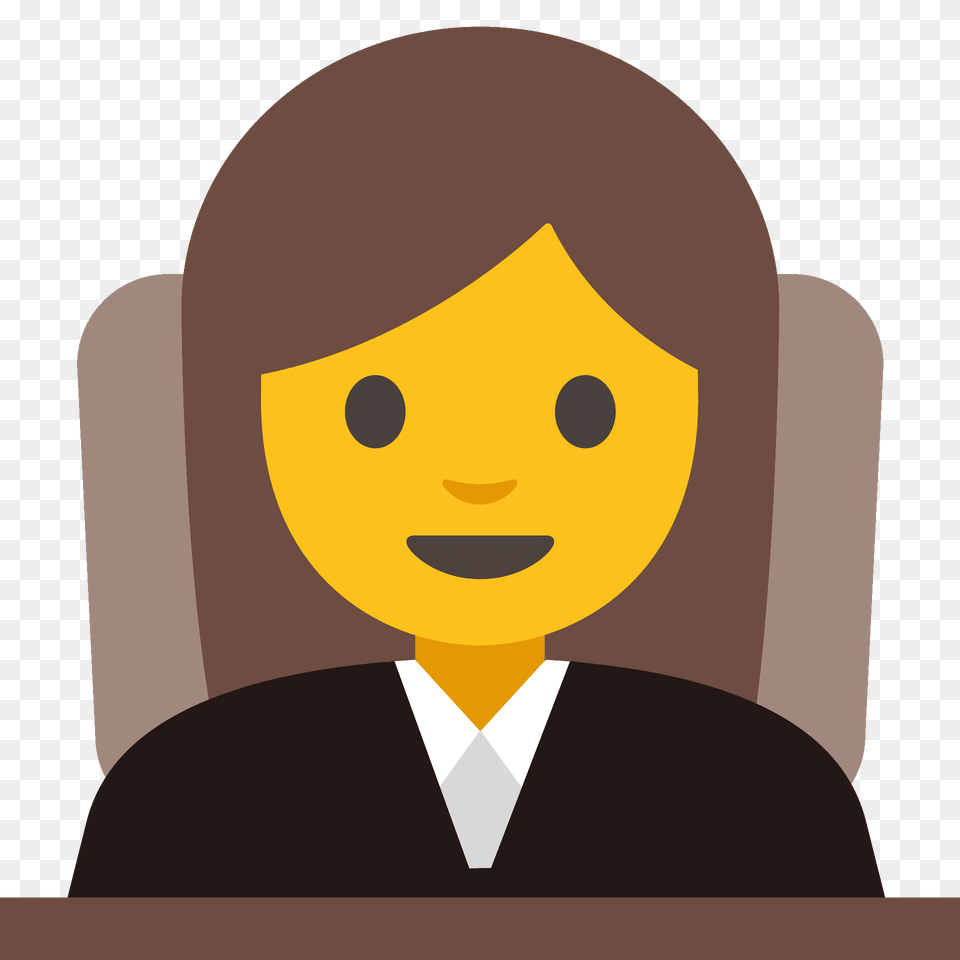 Woman Judge Emoji Clipart, Person, Photography, Face, Head Free Png