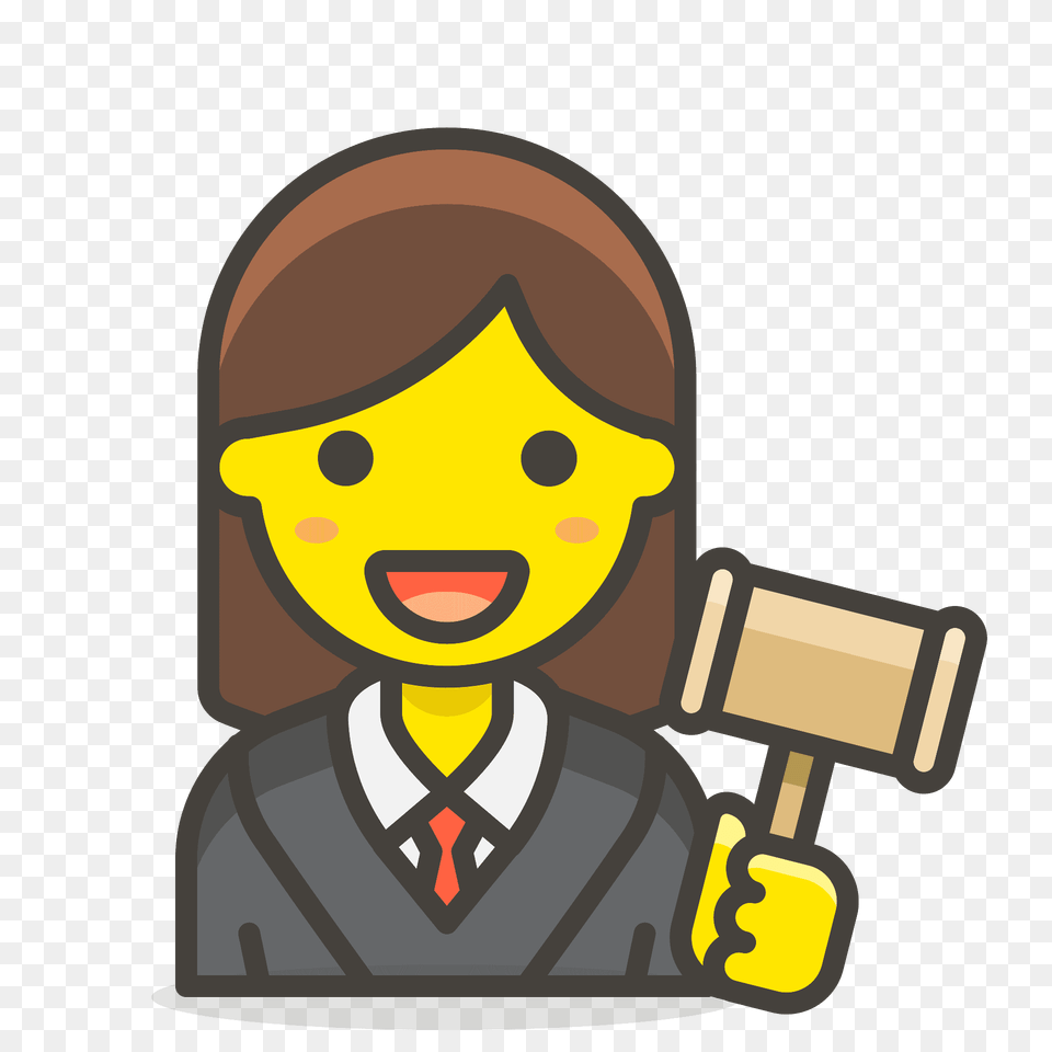 Woman Judge Emoji Clipart, Face, Head, Person, Dynamite Png Image