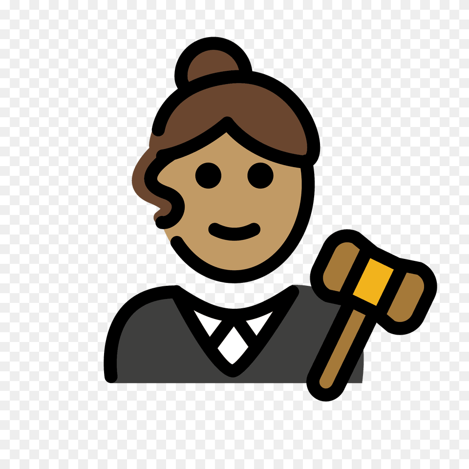 Woman Judge Emoji Clipart, Face, Head, Person, Device Free Png