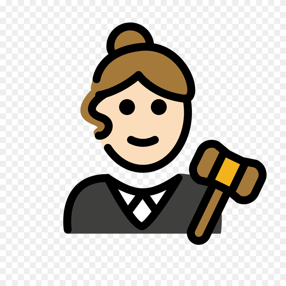 Woman Judge Emoji Clipart, Face, Head, Person, Device Png