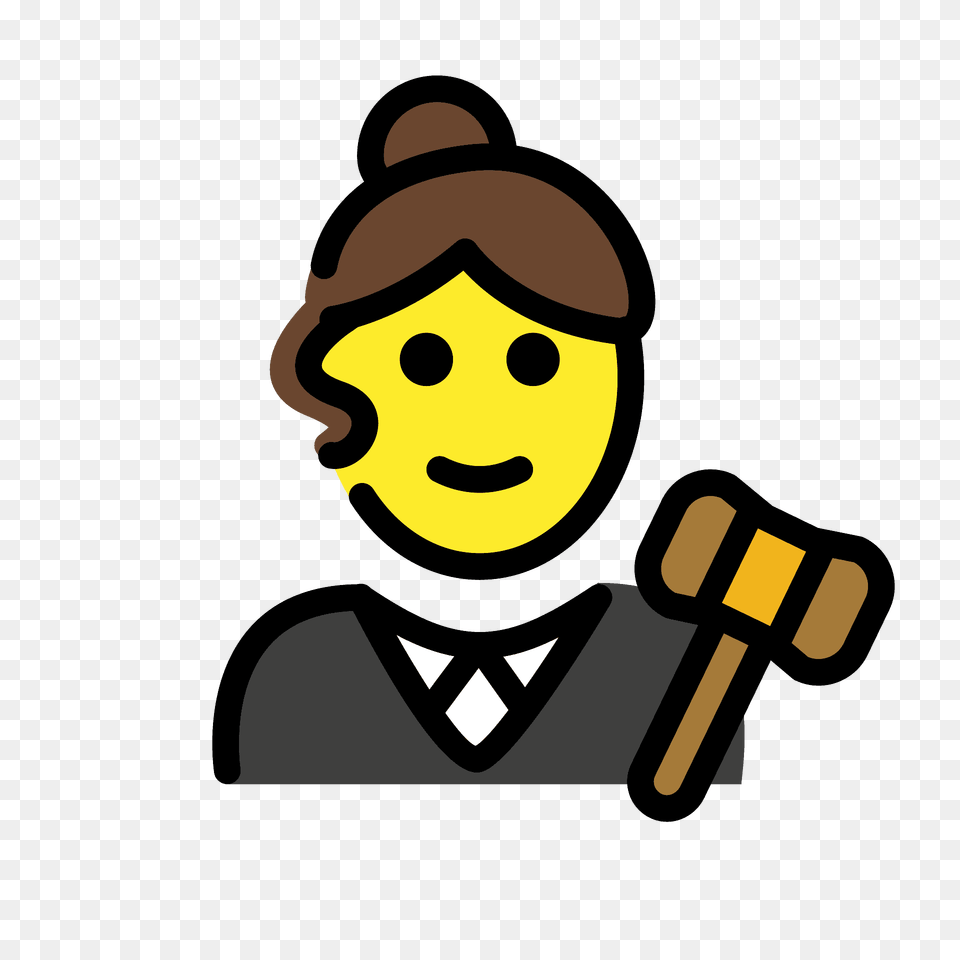 Woman Judge Emoji Clipart, Face, Head, Person Free Png