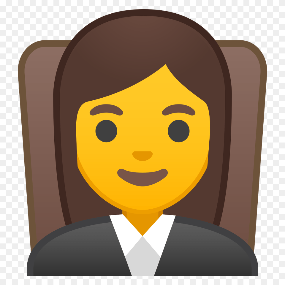 Woman Judge Icon Noto Emoji People Profession Iconset Google, Face, Head, Person, Photography Free Png Download