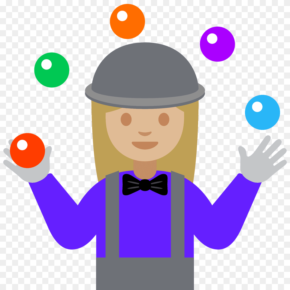 Woman Juggling Emoji Clipart, Person, Baby, Performer, Accessories Free Transparent Png